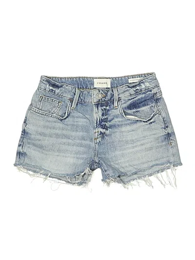 Pre-owned Frame Denim Shorts In Blue