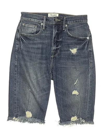 Pre-owned Frame Denim Shorts In Blue