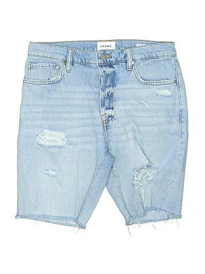 Pre-owned Frame Denim Shorts In Blue