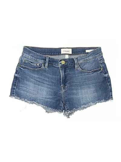 Pre-owned Frame Denim Shorts In Blue