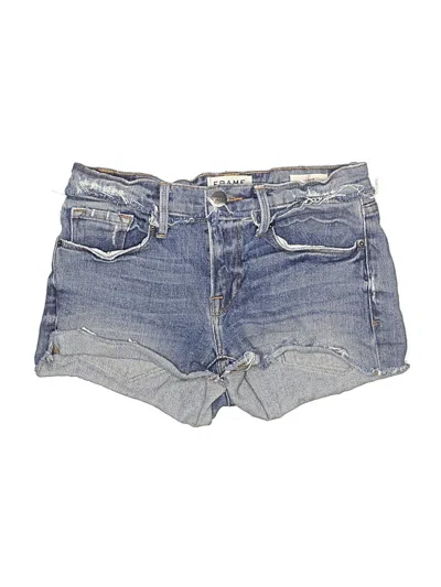 Pre-owned Frame Denim Shorts In Blue
