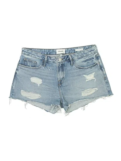 Pre-owned Frame Denim Shorts In Blue