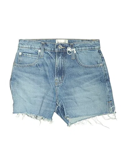 Pre-owned Frame Denim Shorts In Blue