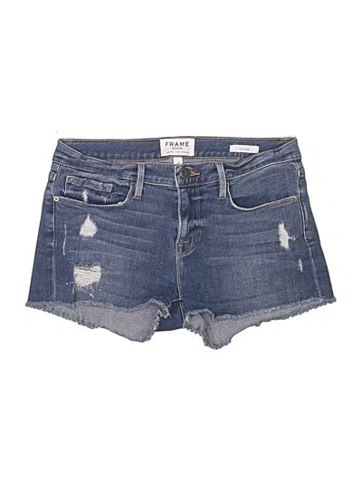 Pre-owned Frame Denim Shorts In Blue
