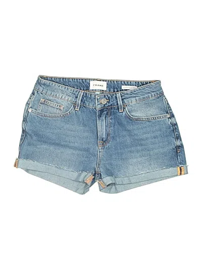 Frame Denim Shorts In Blue