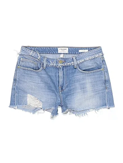 Pre-owned Frame Denim Shorts In Blue