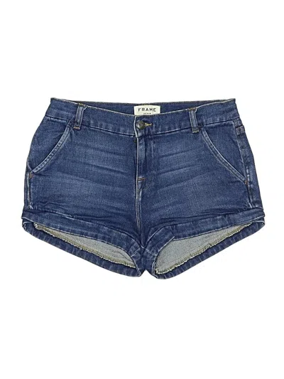 Pre-owned Frame Denim Shorts In Blue