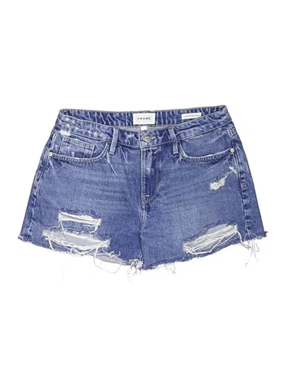 Pre-owned Frame Denim Shorts In Blue