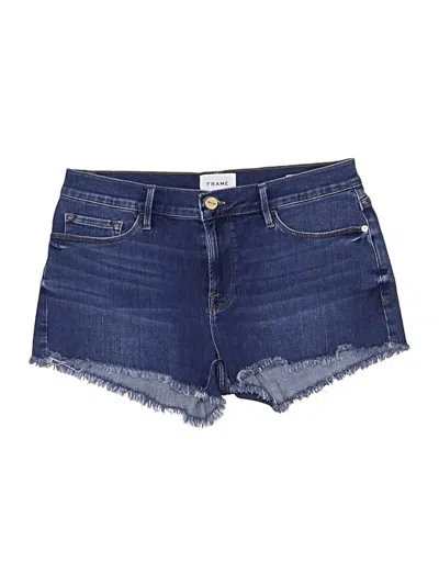 Pre-owned Frame Denim Shorts In Blue