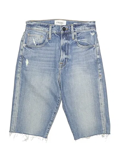 Pre-owned Frame Denim Shorts In Blue