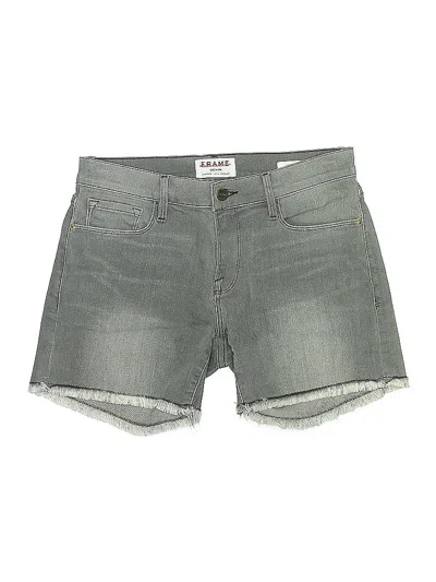 Pre-owned Frame Denim Shorts In Gray