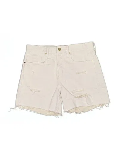 Pre-owned Frame Denim Shorts In Ivory