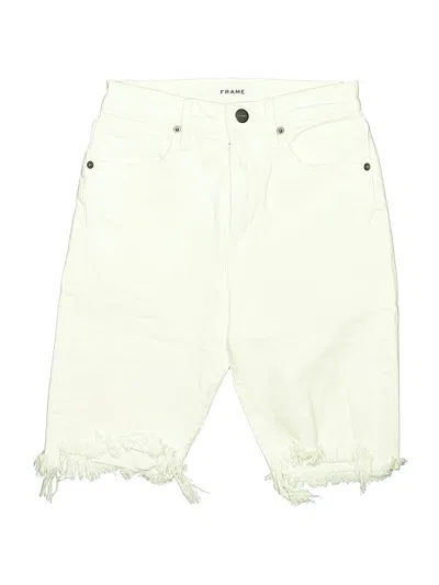 Pre-owned Frame Denim Shorts In White