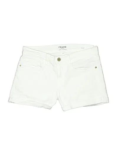 Pre-owned Frame Denim Shorts In White