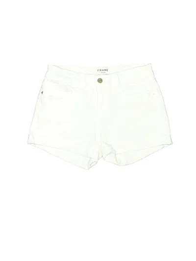 Pre-owned Frame Denim Shorts In White