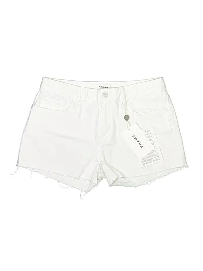 Pre-owned Frame Denim Shorts In White
