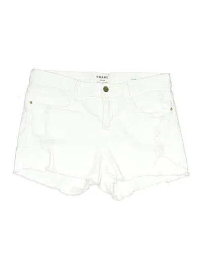 Pre-owned Frame Denim Shorts In White