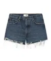 Frame Denim Shorts With Belt Loops