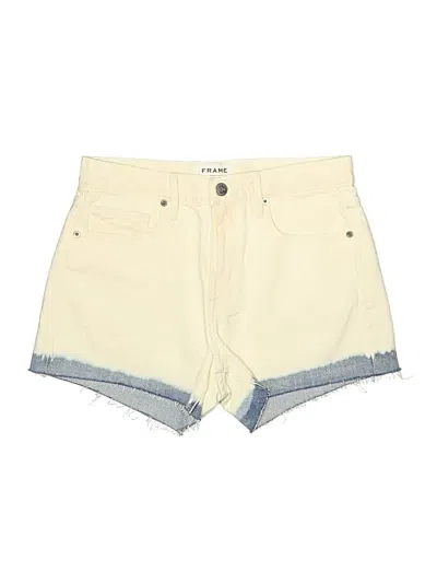 Pre-owned Frame Denim Shorts In Yellow