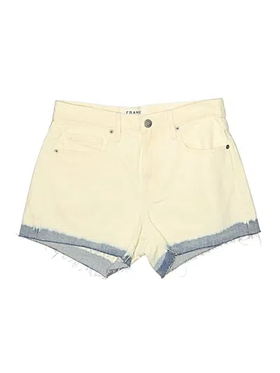 Pre-owned Frame Denim Shorts In Yellow