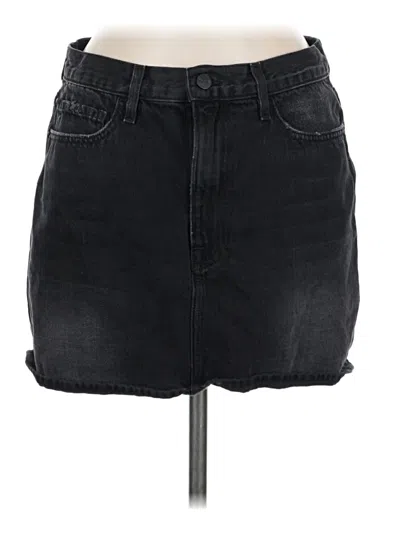 Pre-owned Frame Denim Skirt In Black