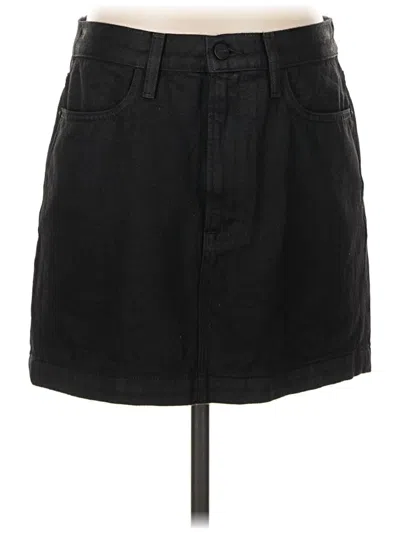 Pre-owned Frame Denim Skirt In Black