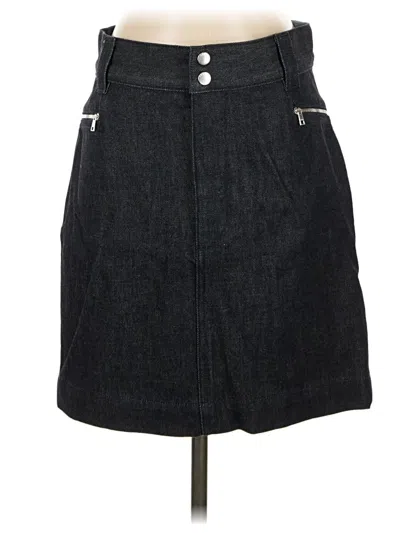 Pre-owned Frame Denim Skirt In Black