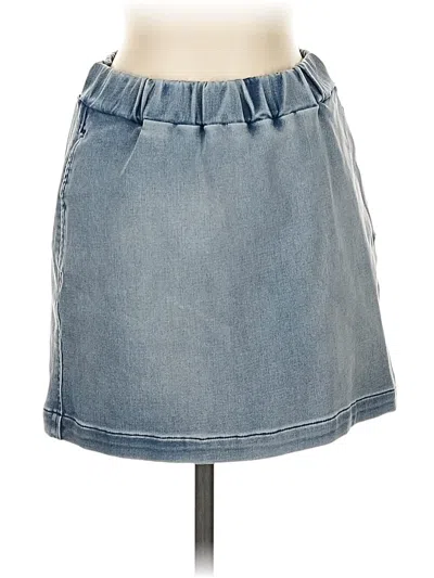 Pre-owned Frame Denim Skirt In Blue