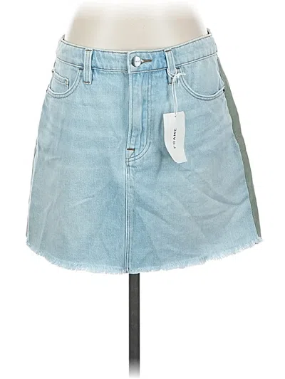 Frame Denim Skirt In Blue