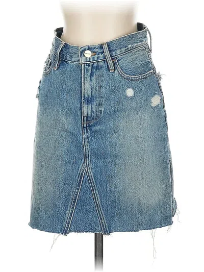 Pre-owned Frame Denim Skirt In Blue