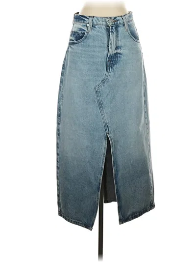 Pre-owned Frame Denim Skirt In Blue