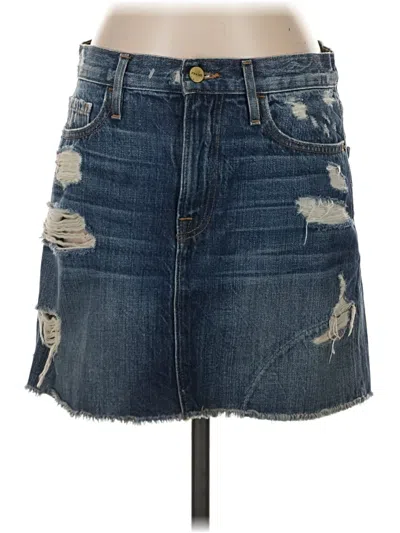Pre-owned Frame Denim Skirt In Blue