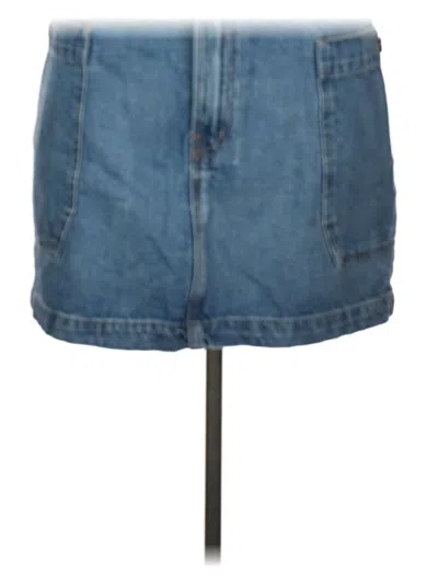 Pre-owned Frame Denim Skirt In Blue