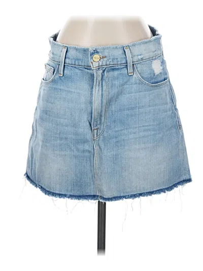 Pre-owned Frame Denim Skirt In Blue