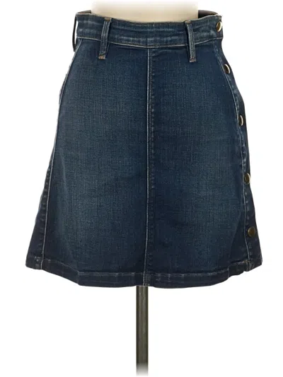 Pre-owned Frame Denim Skirt In Blue