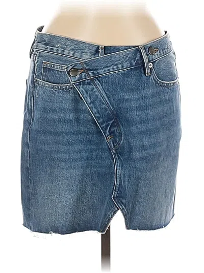Pre-owned Frame Denim Skirt In Blue