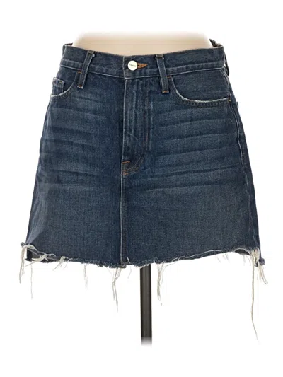 Pre-owned Frame Denim Skirt In Blue