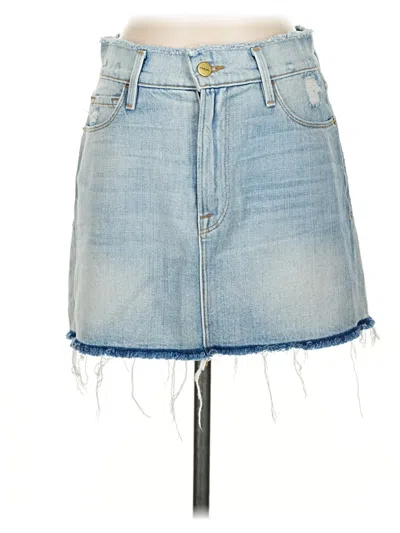 Pre-owned Frame Denim Skirt In Blue