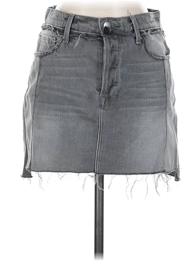 Pre-owned Frame Denim Skirt In Gray