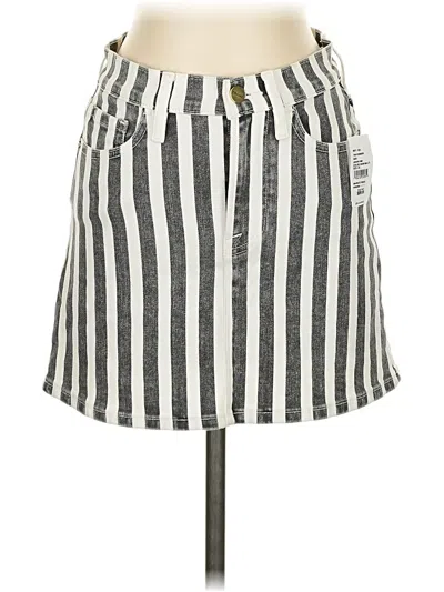 Frame Denim Skirt In Multi