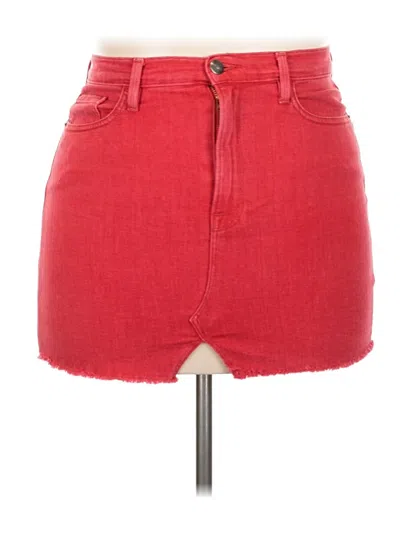 Pre-owned Frame Denim Skirt In Red