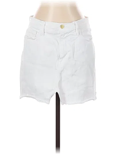 Pre-owned Frame Denim Skirt In White