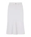 Frame Denim Skirt With Belt Loops