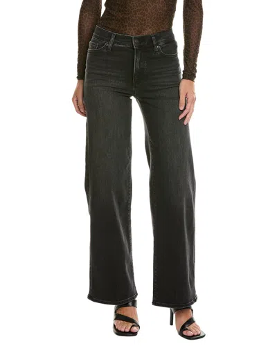 Frame Denim Starship Le Slim Palazzo Jean In Black