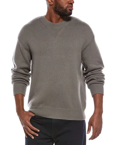 Frame Denim Suede Patch Sweater In Neutral