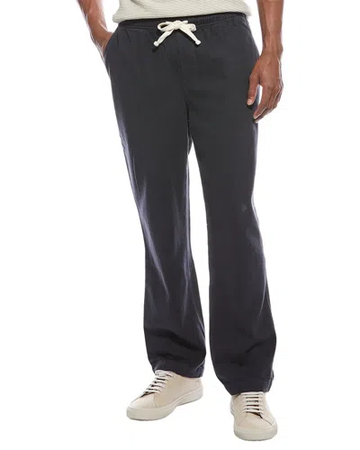 Frame Denim Textured Terry Travel Pant In Blue