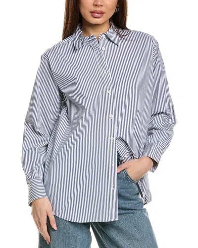 Frame Denim The Borrowed Shirt In Blue