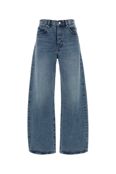Frame Denim The Bow Wide-leg Jeans In Blue