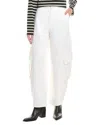 Frame Denim The Bubble Cargo Pant In White