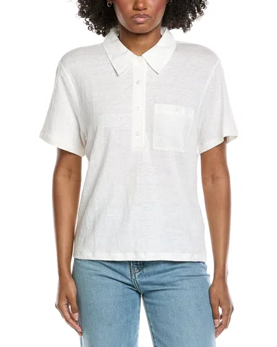 Frame Denim The Caddy Linen-blend Polo Sweater In Multi